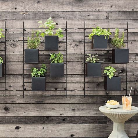 contemporary wall planters outdoor